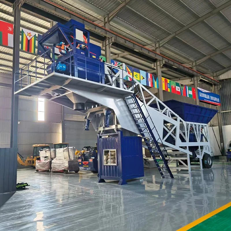 Mobile Concrete Mixing Plant
